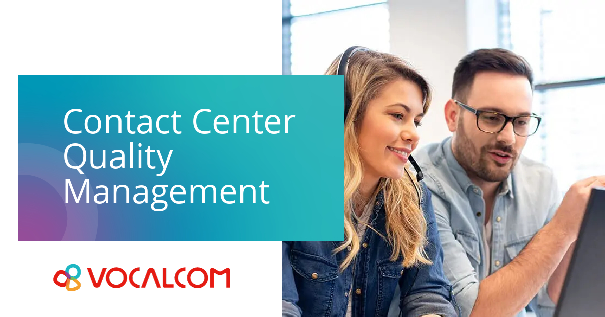 Contact Center Quality Management Software | Vocalcom